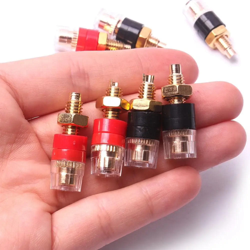 8 шт. усилитель Акустический кабель банан разъем красный + черный 30 мм Лопата