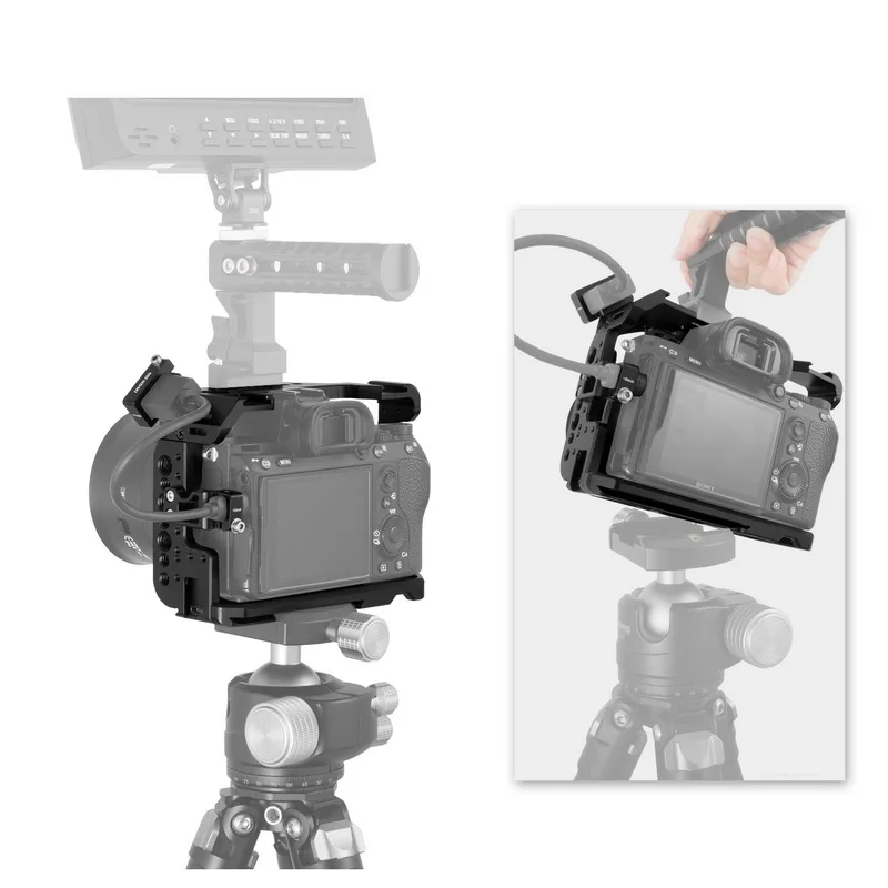 Selens A7III камера клетка установка для sony A7R III/A7M III/A7 III A7R3 A7M3 A73 Arri определение местоположения Vlog чехол с зажимом