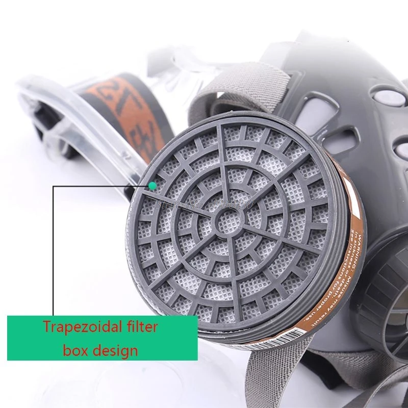 

1Set 308 Full Face Respirator Dust Gas Mask for Painting Spray Pesticide Chemical Smoke Fire Protection Dropship