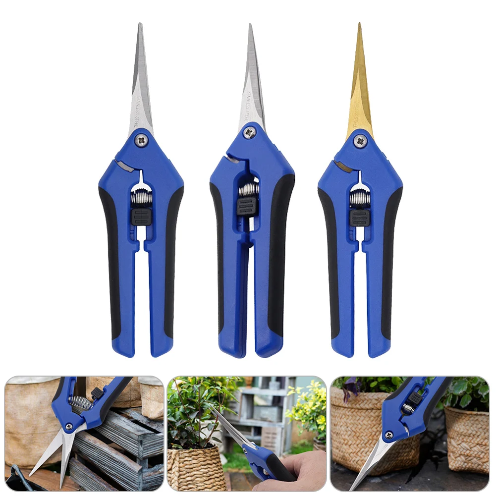 

Straight Blade Pruning Cut Shrub Tool Plant Horticulture Leaf Trimmer Shear Scissor Labor-Saving Hand Pruner Garden Fruit Orchar