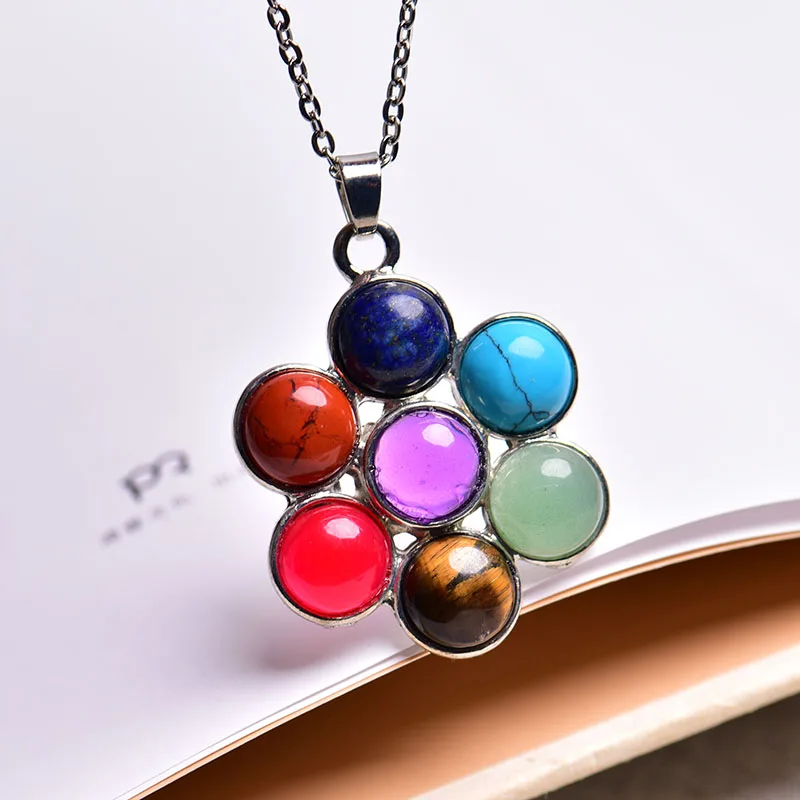 1 шт. подвеска в виде чакры из натурального кристалла|Камни| |