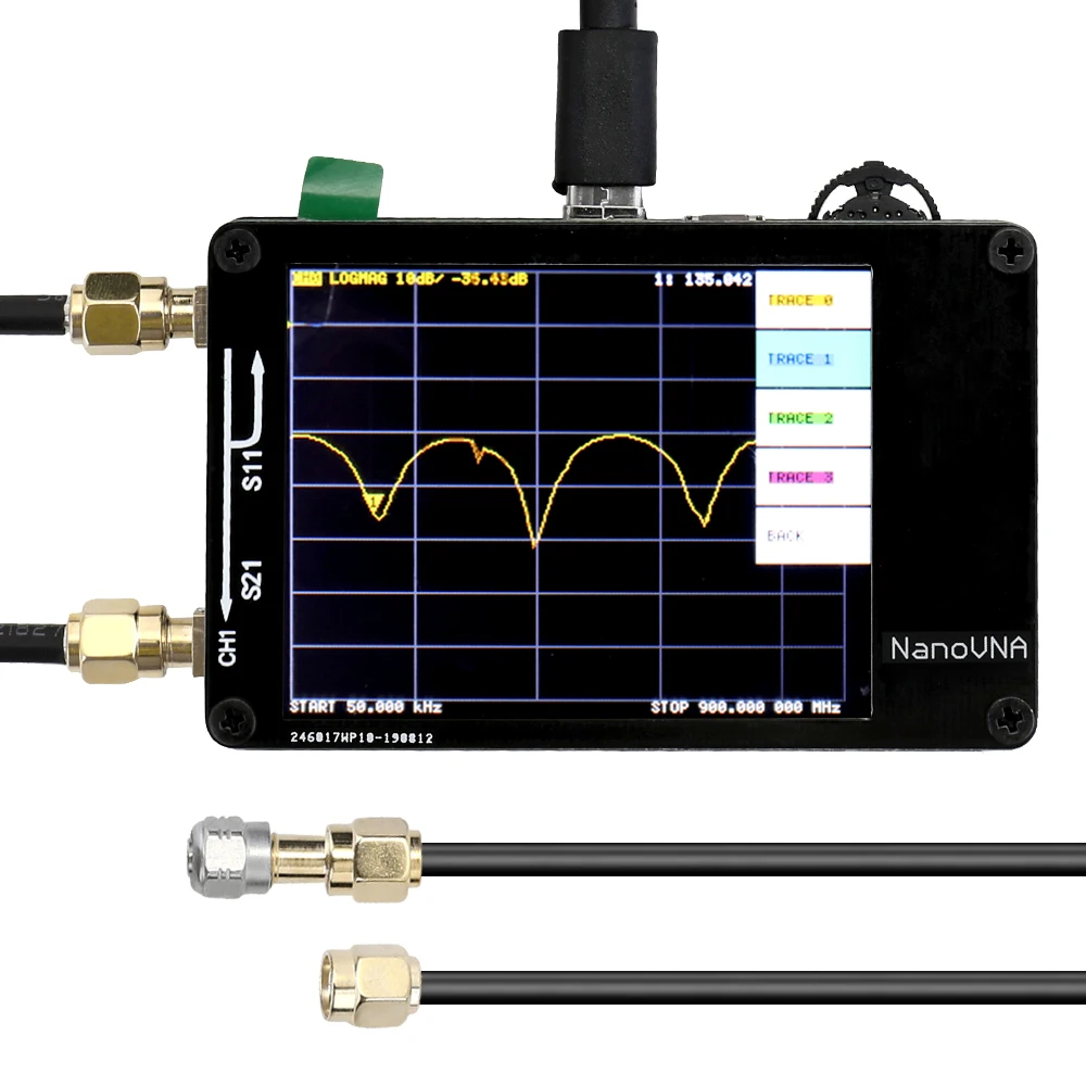 Портативный портативный Векторный анализатор сети 50 кГц 900 МГц цифровой дисплей