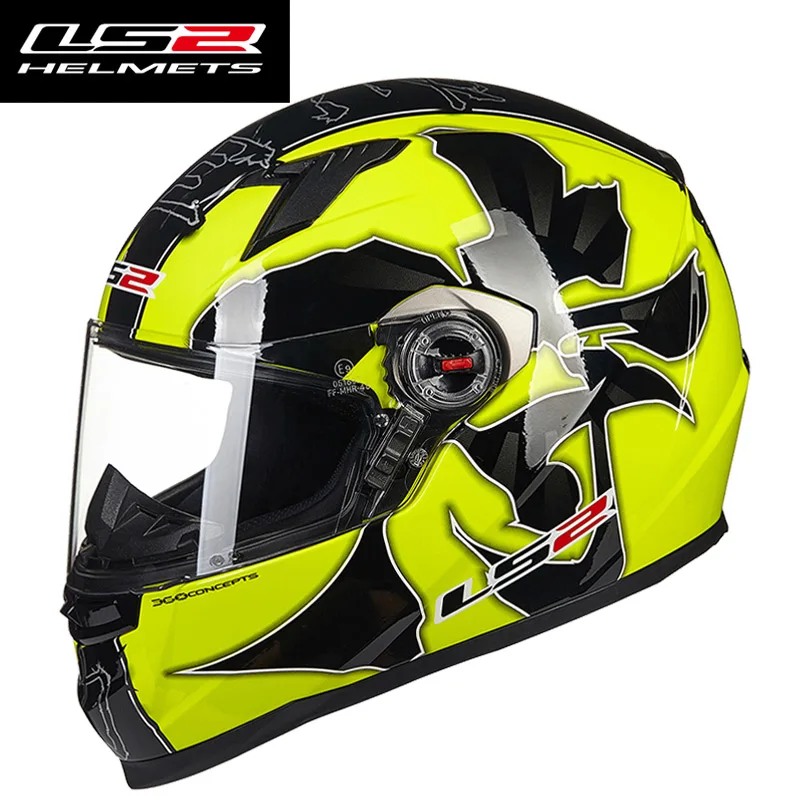LS2 FF358 Samuria анфас мотоциклетный шлем мужские гоночные мотокроссы шлемы Capacetes Motociclismo Casco Moto ECE - Цвет: 18 Yellow Musha