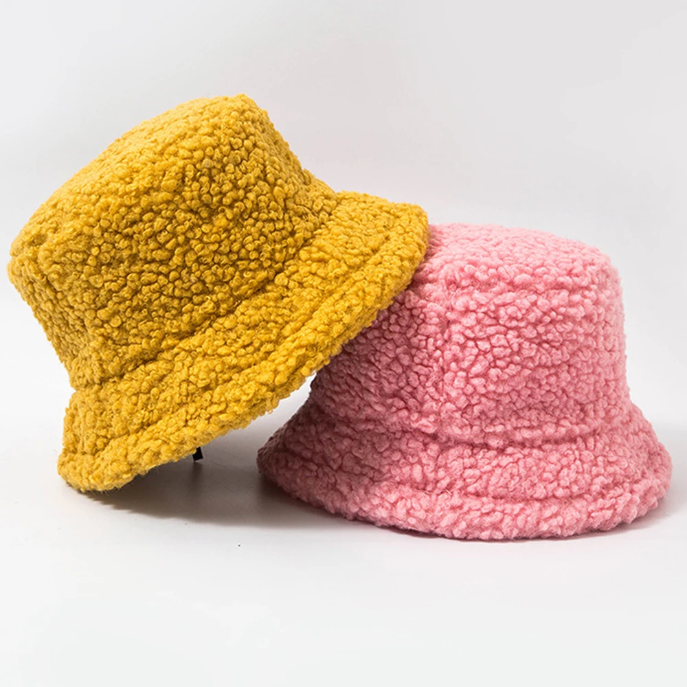 2020 New Women Bucket Hat Winter Fisherman Hats Leisure Versatile Knit Wool Outdoor Streetwear Fashionable Folding Cap | Аксессуары для
