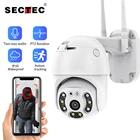 SECTEC 4G камера WIFI 2MP 1080P PTZ купольная Беспроводная GSM sim-карта IP камера безопасности наружного видеонаблюдения P2P IR ночного видения 30 м