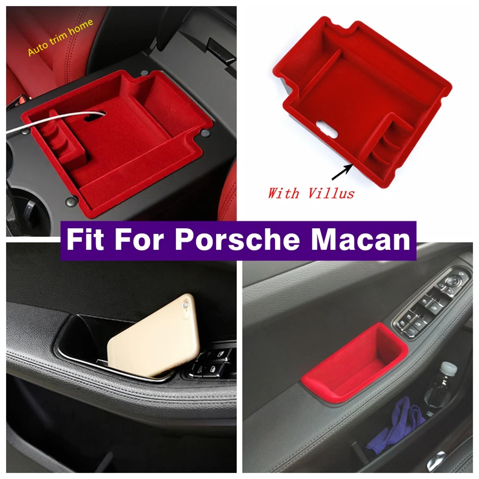 

Car Accessories Armrest Box / Front Door Storage Container Multifunction Box Container Tidying Kit For Porsche Macan 2014 - 2023