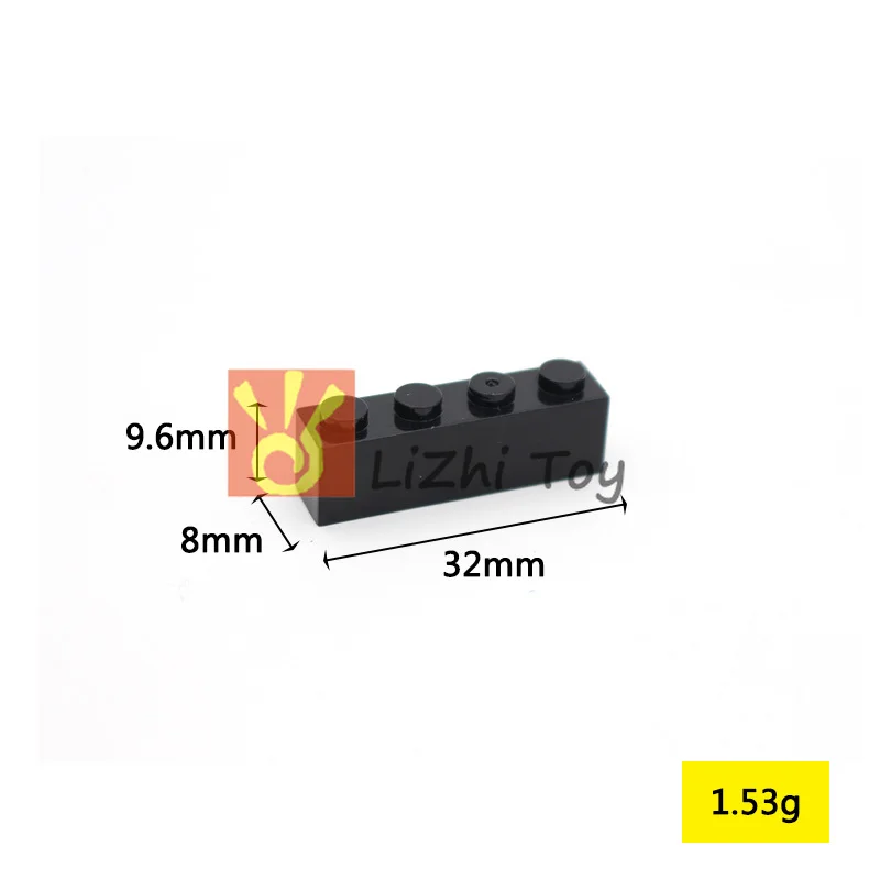 Конструктор MOC * Brick 1*4 (3h) 3010 сделай сам Развивающие детские игрушки совместимые с
