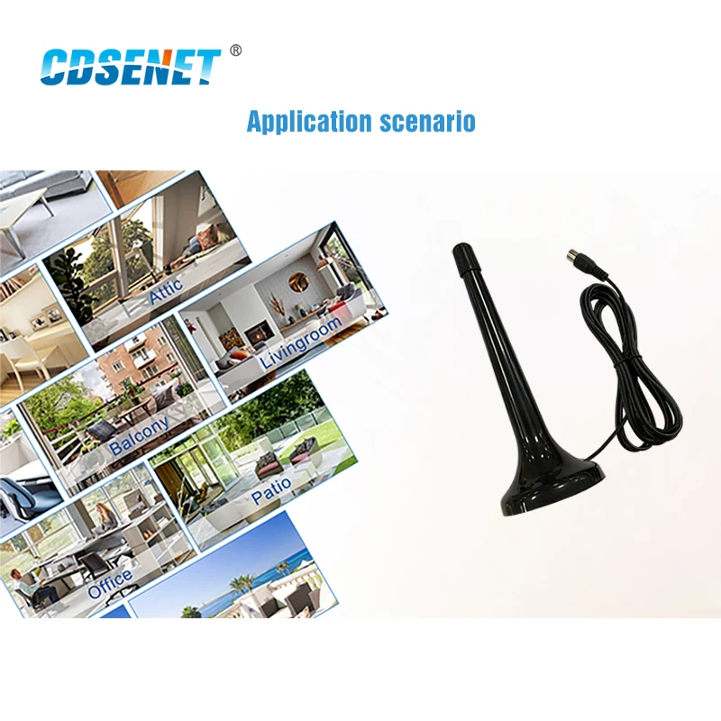 FM DAB Adjustable Magnetic Antenna 3dBi PAL Female PAL Male TXFM-XPL-300TV for Radio Office home