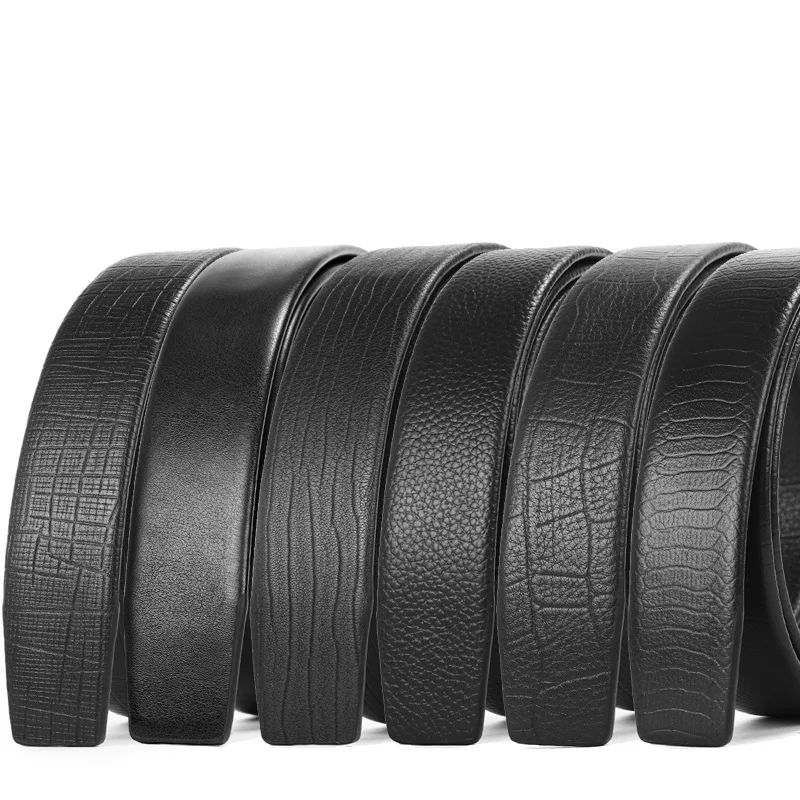 

Ремень без пряжки мужской, из натуральной кожи, 3,5 см