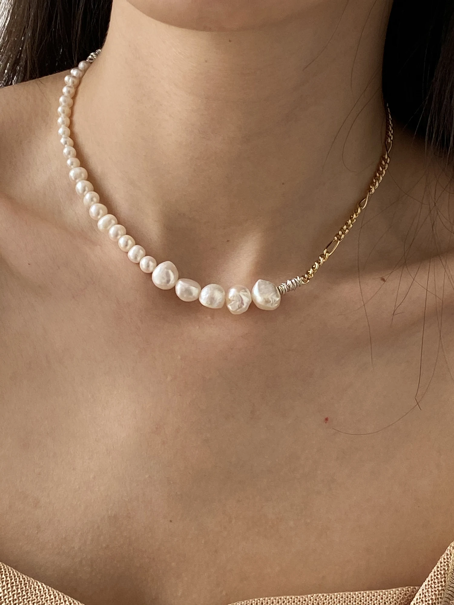 Glam Daisy натуральное Настоящее барокко жемчужное колье ожерелье женское свадебное