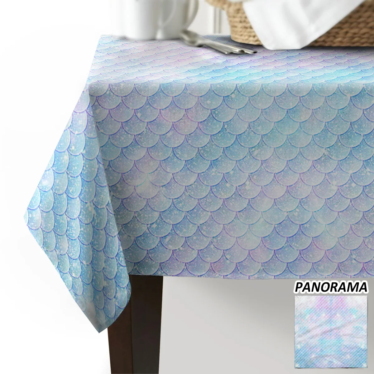 Красивые весы русалки скатерть ПРЯМОУГОЛЬНЫЙ ОБЕДЕННЫЙ СТОЛ покрытие стола