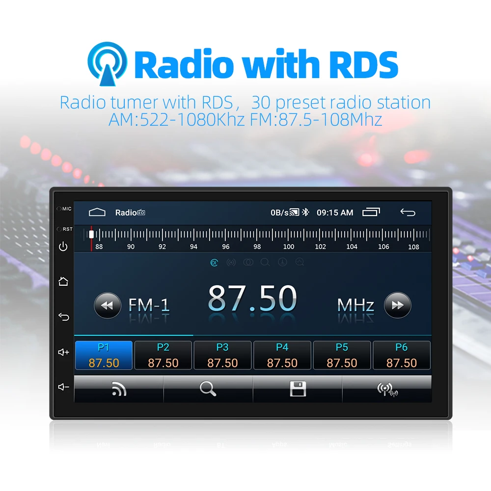 $57.10 Car Radio 2 din Android Multimedia Player Carplay GPS WIFI Bluetooth Player for Toyota Volkswagen Hyundai Kia Renault Suzuki