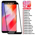 9D закаленное стекло для Xiaomi Redmi 5 Plus 5A 6 6A 4X S2 Go K20, полноэкранная защита Redmi Note 6 5 5A 4 4X Pro, защитная пленка