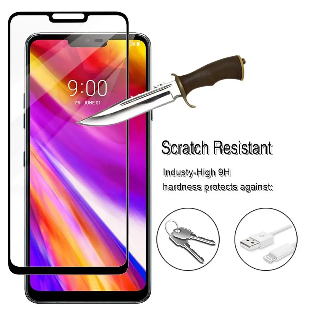 Закаленное стекло с полным покрытием для LG Stylo 6 5 4 G Stylus K40 G7 K10 2018 закаленное Защита