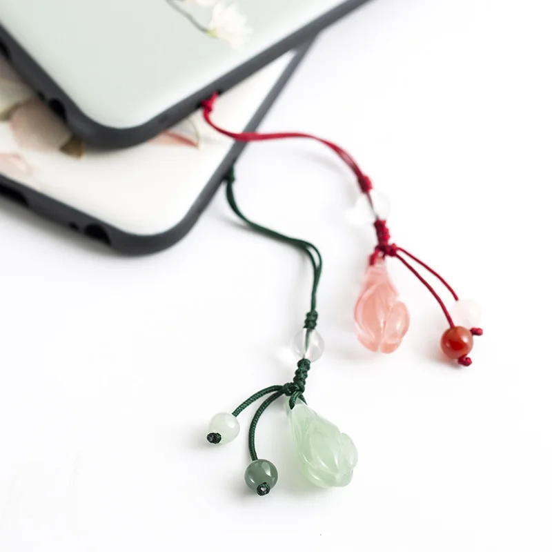 Китайские элементы авантюрин ручной работы нефрит цветок магнолии кулон