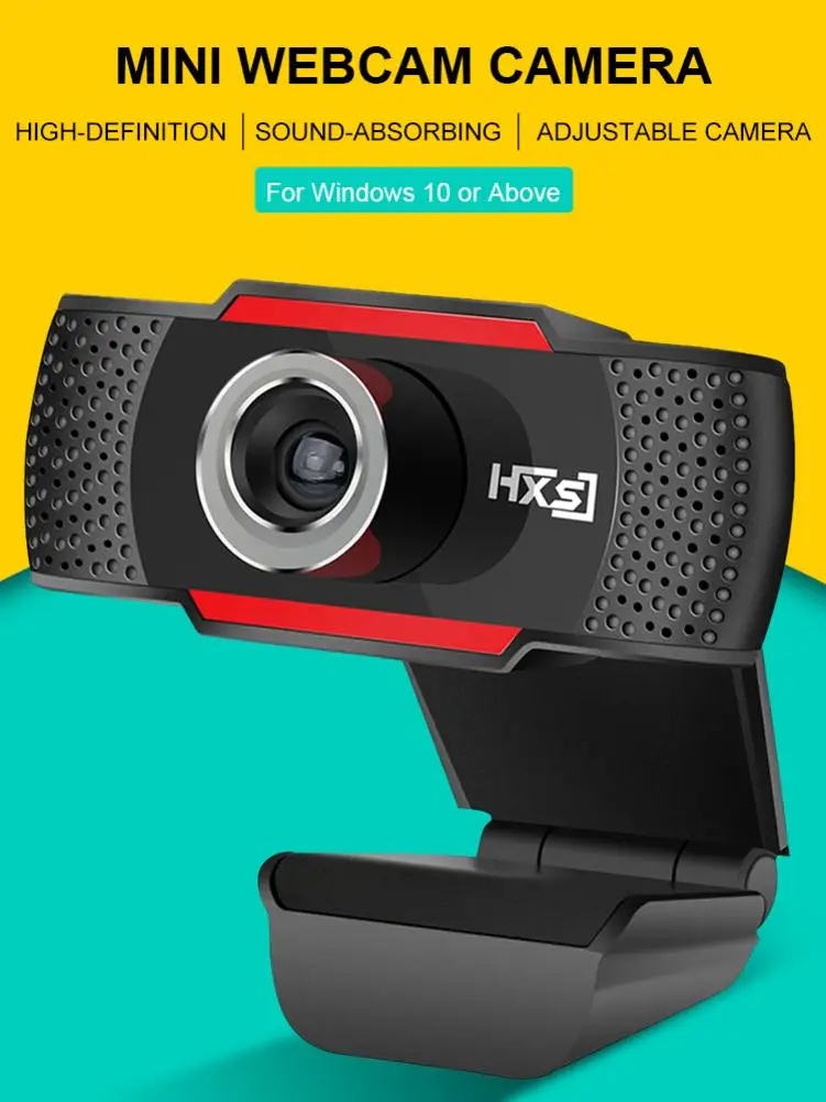 

S30 720P Hd Mini Webcam High-definition Sound-absorbing Adjustable Camera With High Precision Glass Lens For Windows 10 Or Above