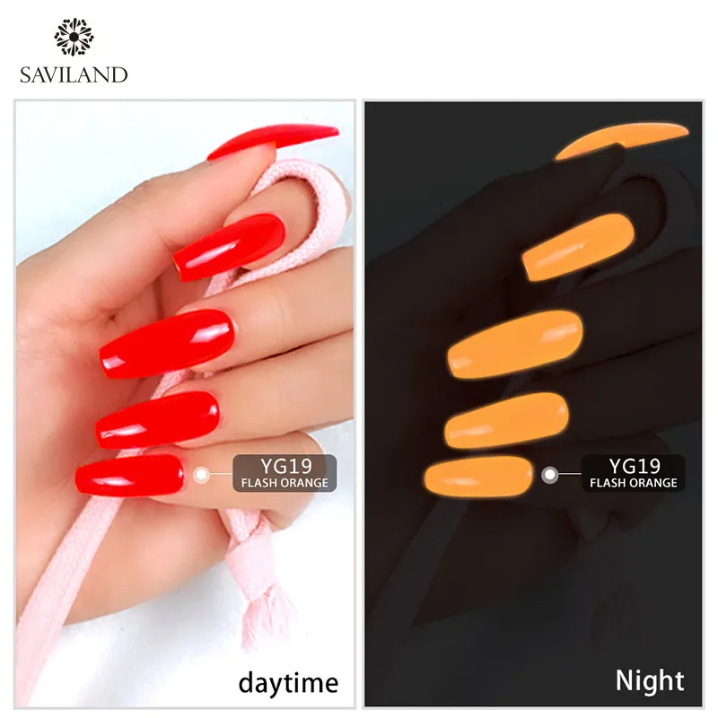 Saviland светящийся Гель-лак для ногтей ручка в темноте Гибридный гвоздь лак