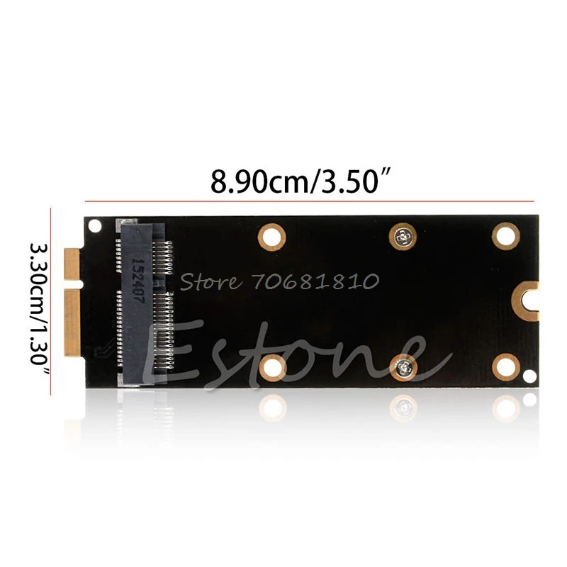 

7+17 Pin mSATA SSD To SATA Adapter Card For 2012 Pro A1425 A1398 MC976 Drop Shipping