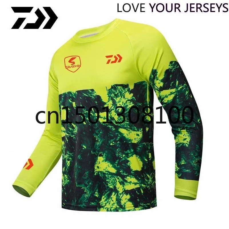 

Daiwa Fishing Clothes Jersey Motorcycle Moto Long Sleeve T Shirt Off-road Jersey 100% Polyester Fishing Shirt Anti-uv DAIWA