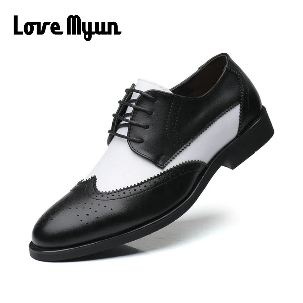 Мужские модельные туфли мужские кожаные в деловом стиле свадебные оксфорды на
