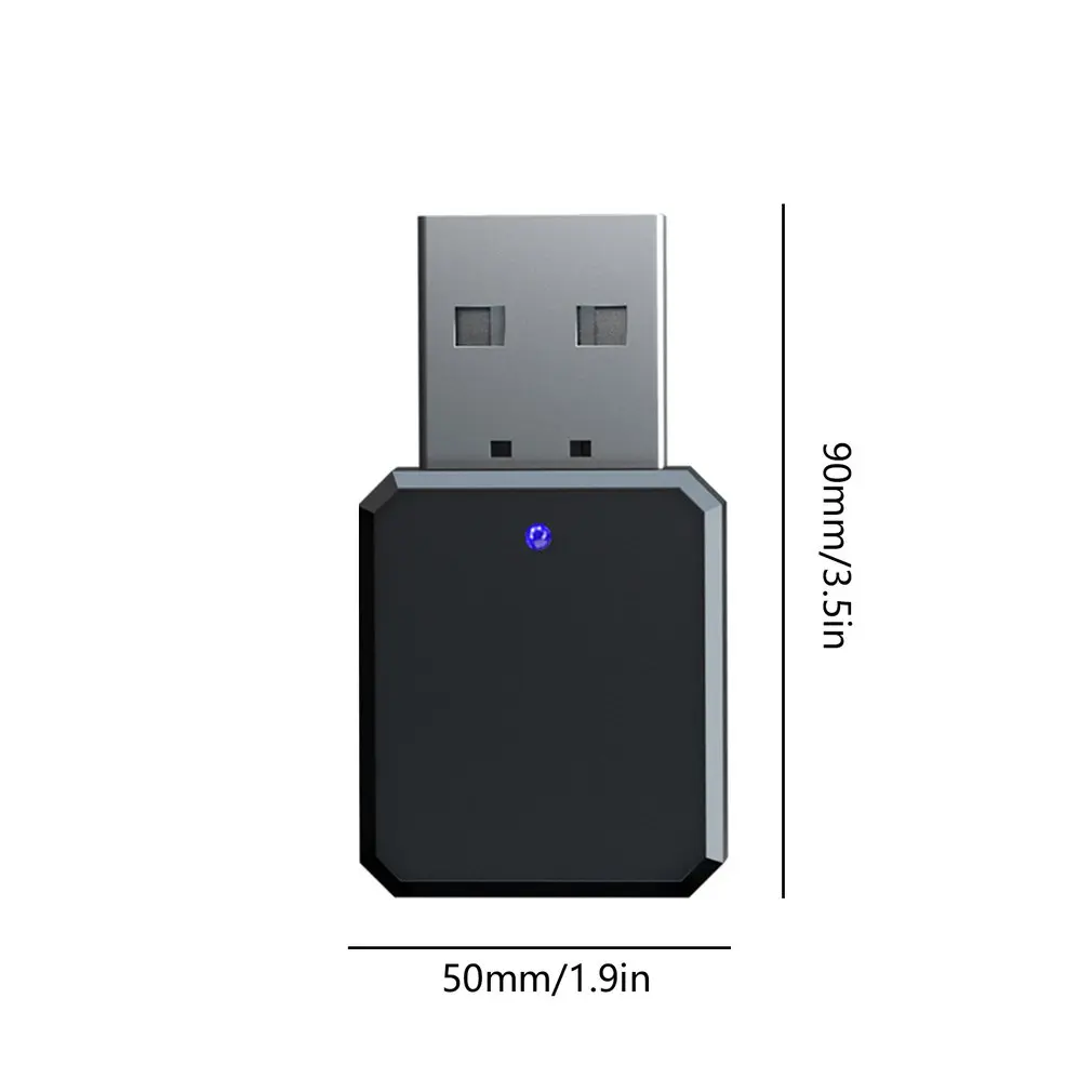 

USB Wireless 5.1 Audio Receiver Adapter Music Speakers Audio Receiver Hands-free Calling 3.5mm AUX Car Stereo Adapter