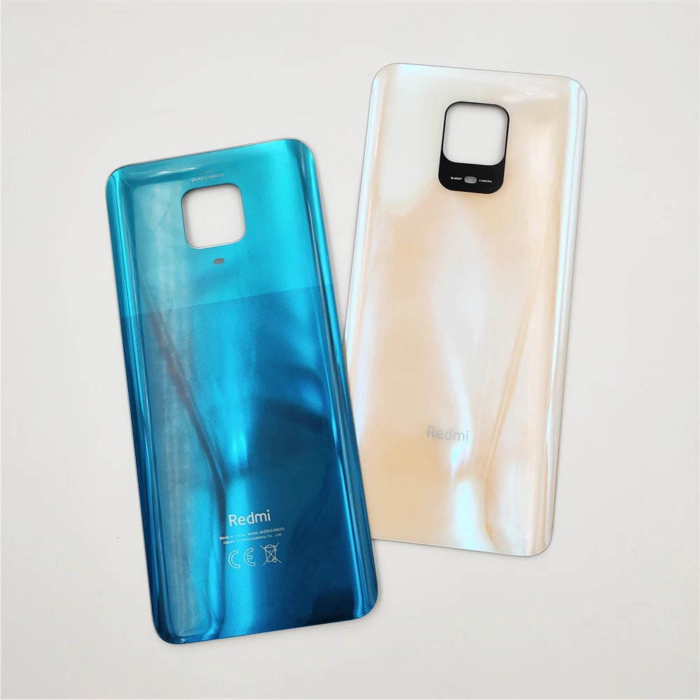 Оригинал для Xiaomi Redmi Note 9S 9 S Крышка батарейного отсека заднее стекло Корпус