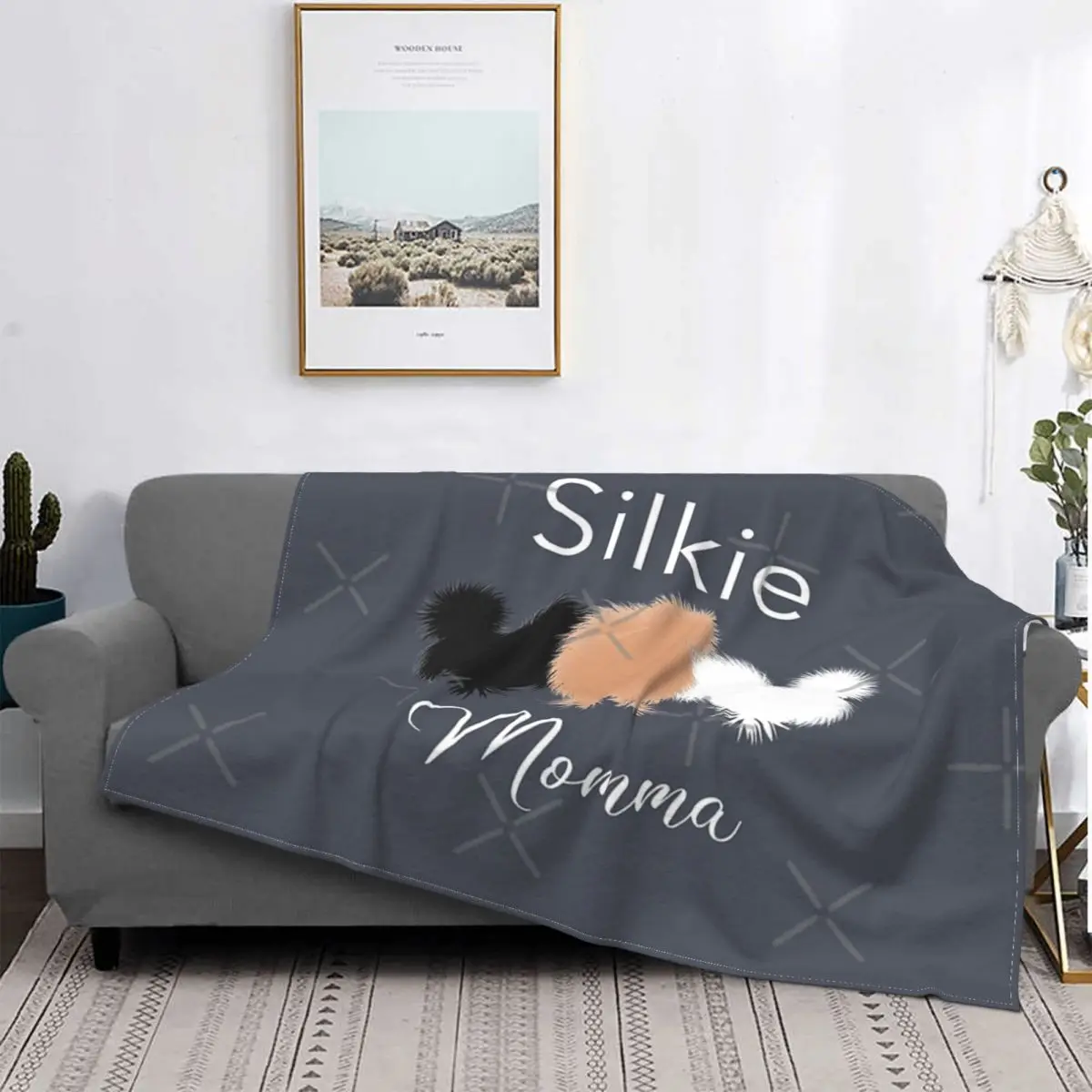 

Черное и белое одеяло Silkie Momma, покрывало для кровати, плед, диван-кровать, пушистое Клетчатое одеяло, Красивое Летнее покрывало