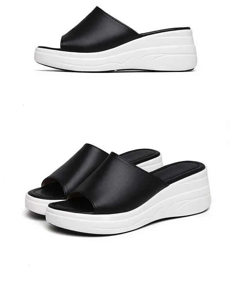 

Sandals Women Summer Fashion Soft Bottom Wedges Heel Anti Slip Open Toe Women's Sandal