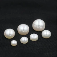 natural freshwater cultured oysters pearls button half drilled hole loose beads for diy jewelry findings