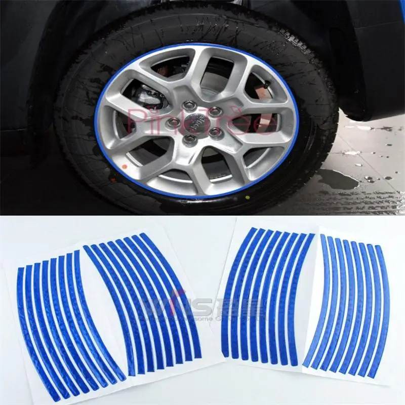 Водонепроницаемый Кристалл 3 м Светоотражающая Автомобильная Лента обода колеса