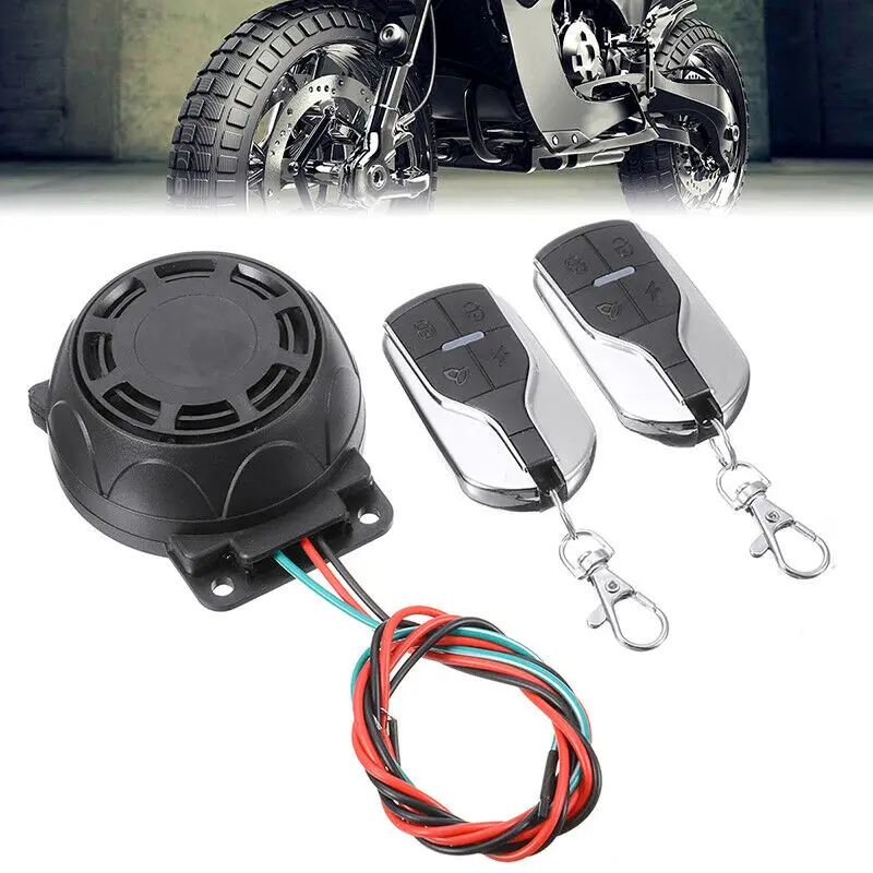 

Motorcycle Remote Control Scooter Security System 105-125dB Anti Theft