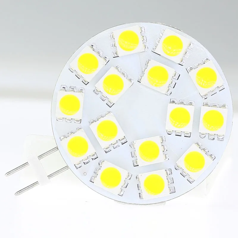 

15LED G4 Light Lamp 5050SMD LED 300-330LM AC/DC10-30V Dimmable 3W Replace The 30W Halogen Bulb Warm White 1pcs/lot