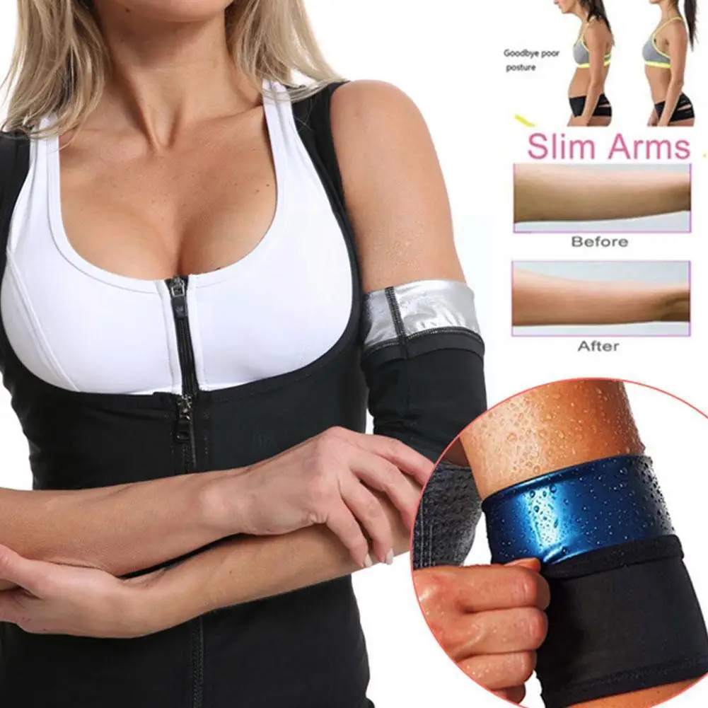 

1 Pair Body Sculpting Arm Cover Women Slimming Shaping Supplies Soft Shapewear Armband Sweating Fitness Durable Sleeve Yoga