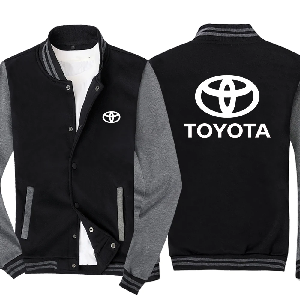 

NEW Fashion Spring Autumn Men Toyota Logo Baseball Jacket Sportswear Casual Sweatshirt Hip Hop Harajuku Uniform 3 Colors