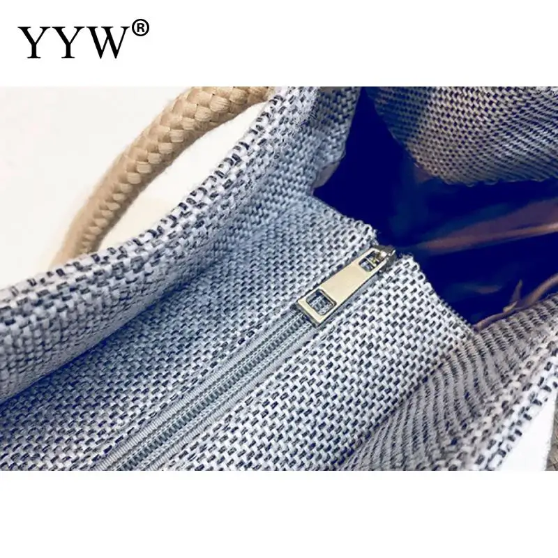 

Vintage Large Capacity Tote Bags Fashion Cotton Linen Handbag Simple Casual Solid Female Shopping Bag Shoulder Bags