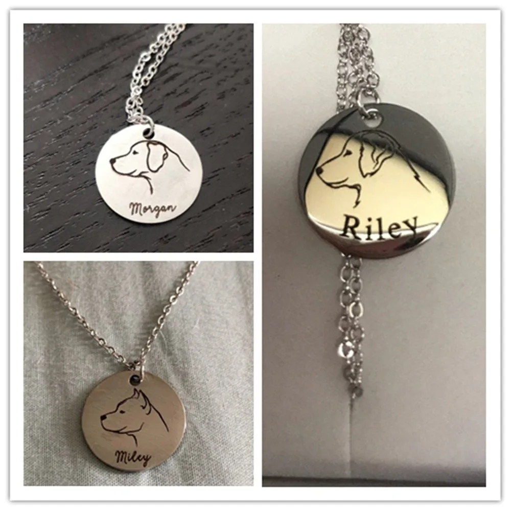На заказ портретное ожерелье для питомца подарок мамы собаки памятное украшение