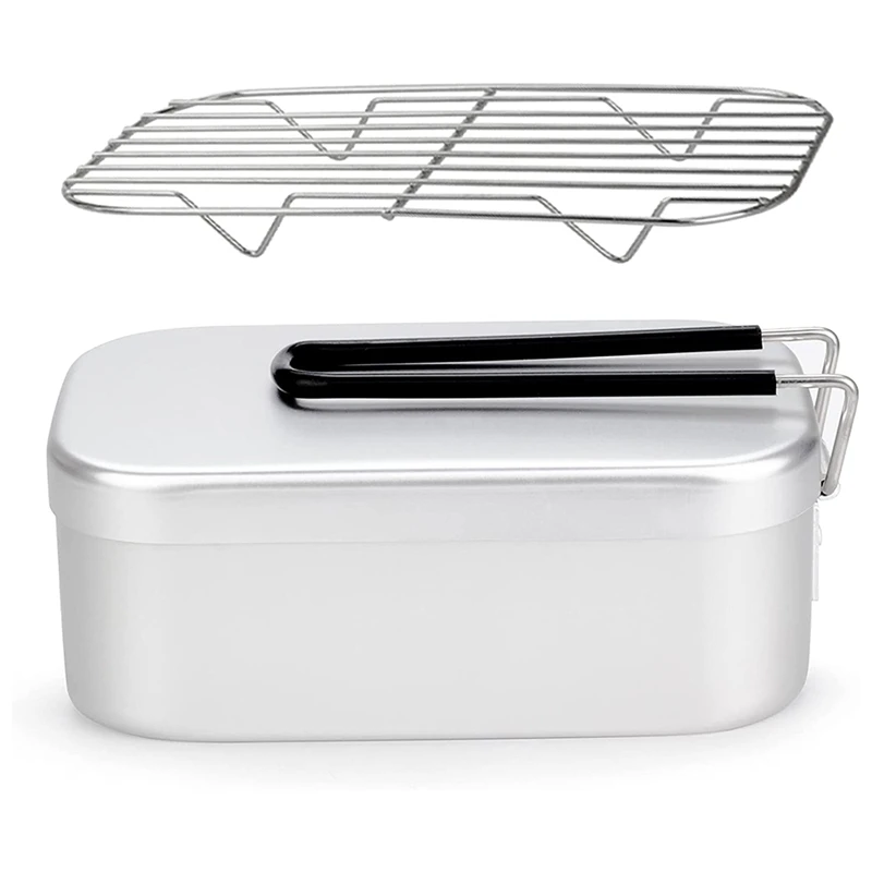 

Camping Cooker Supplies, Aluminum Bento Box, Deburring Removed, Marked, Rice Cooking, Lightweight, Outdoor Lunch Box