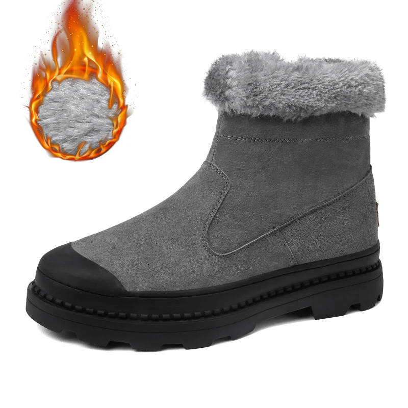 BACKCAMEL/Новинка 2018 года мужские ботинки с плюшевой подкладкой теплая хлопковая