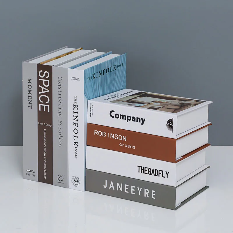

Modern Simulation Magazine Fashion Book Storage Box Club Hotel Study Fake Book Decoration Living Room Props Promotion Home Decor