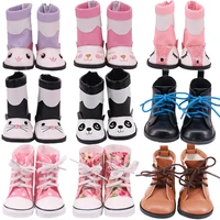 7cm cute animal boots doll shoes for 18inch american doll 43cm born baby dolltoys for girlsour generation doll accessories