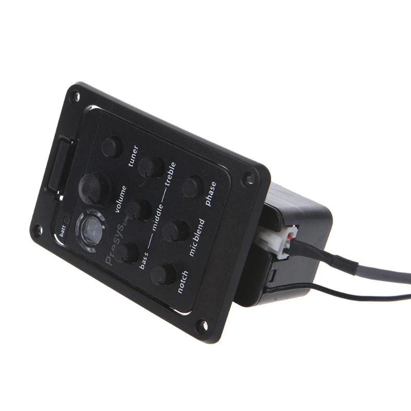 

For Blend 301 Classical Acoustic Guitar Pickup Preamp EQ Equalizer Tuner Amplifier Piezo Mic Beat