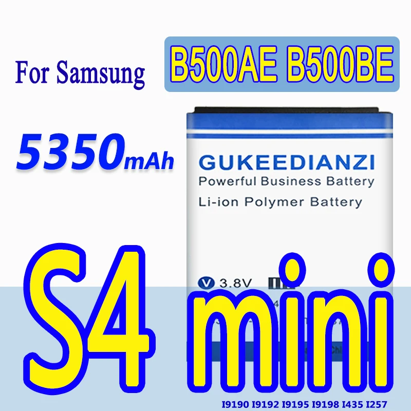 GUKEEDIANZI B500AE мобильный телефон аккумулятор для Samsung Galaxy S4 Mini I9190 I9192 I9195/9198 5350mAh