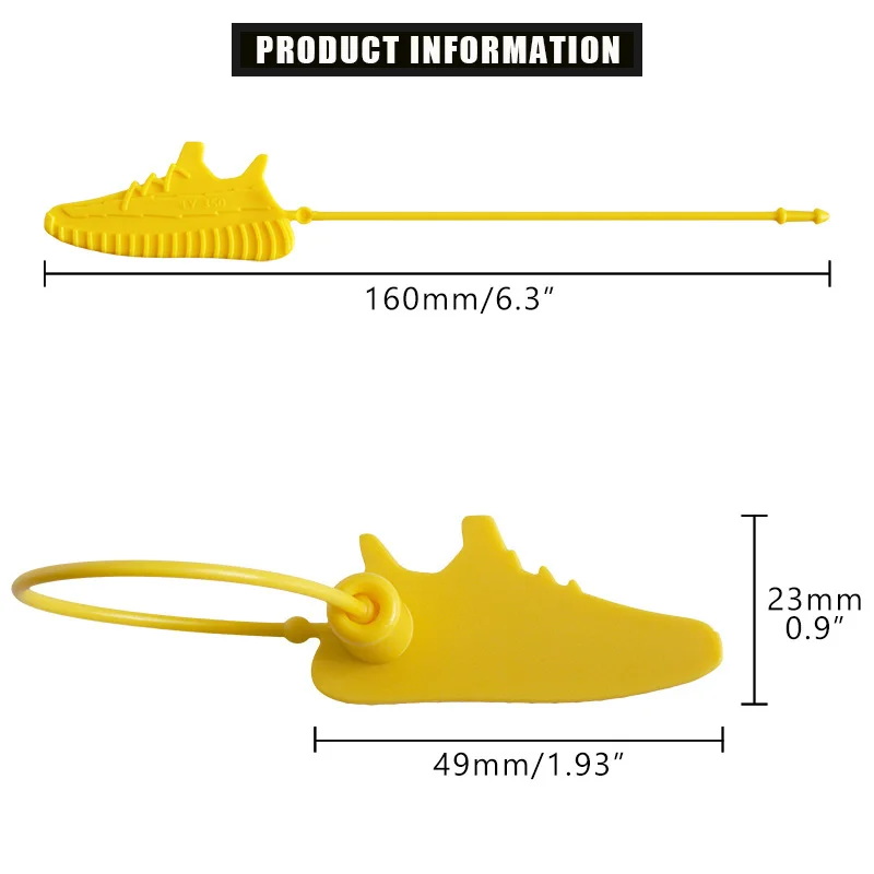100 шт. пользовательские обувной ярлыки бирок одноразовая пластиковая обувь на