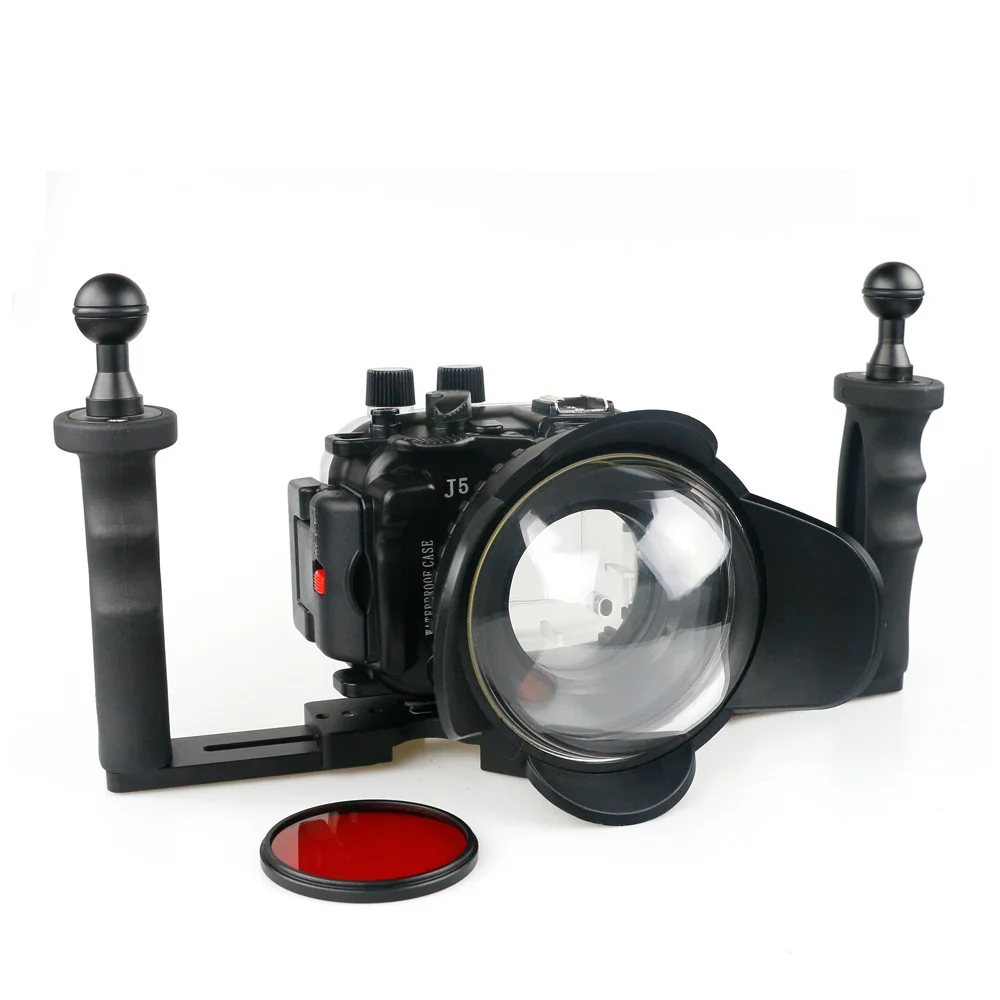 Case Tray3 67mm Port 130 футов/40 м водонепроницаемый корпус для Nikon 1 J5 1J5 10-30 мм Сумка для объективов чехол для дайвинга - Цвет: Case Tray3 67mm Port