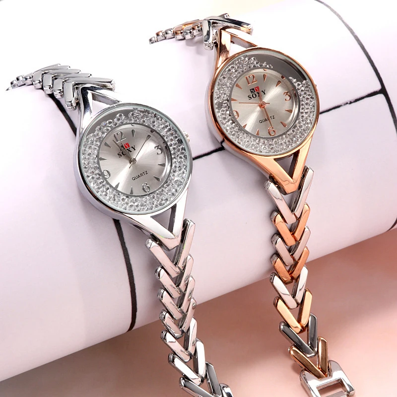 

Novel Design Fashion Ladies Wrist Watch High Hardness Glass Mirror Watches Casual Stainless Steel Belt Quartz Wristwatches