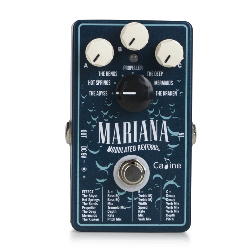 Efeito de Guitarra Caline Mariana Modulada Reverb Digital Pedal Acessórios Guitarra Cp-507