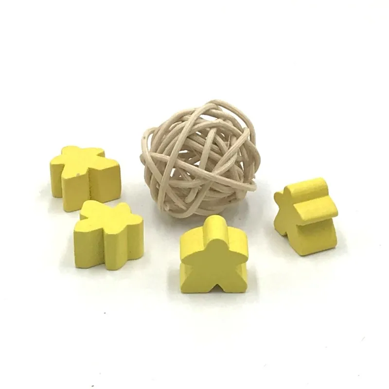 Деревянные пешки/шахматы стандартный размер 16 мм для Meeple Carcassonne аксессуары