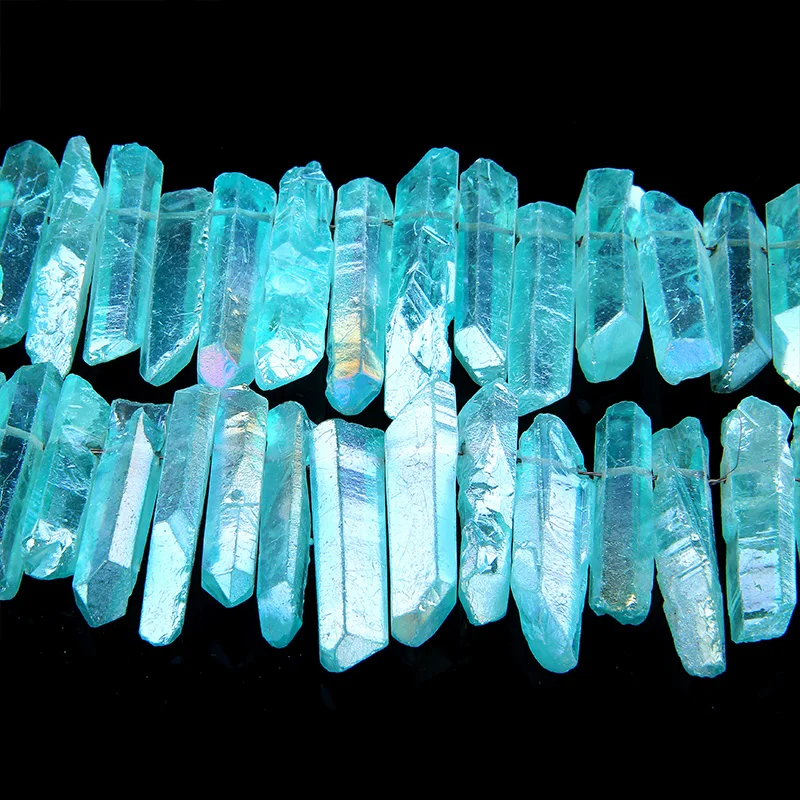 Бусины из натуральной кожи серебряного цвета с отверстием сверху необработанные