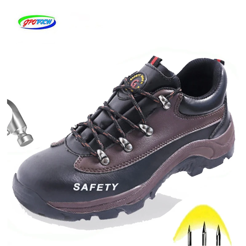 Мужские рабочие и защитные ботинки со стальным носком Нескользящие