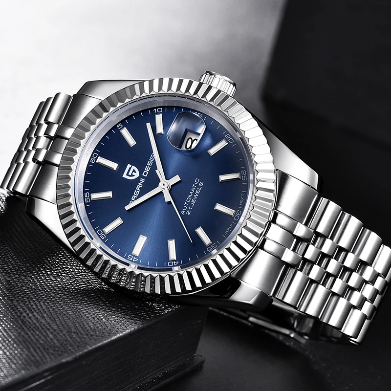 

PAGANI Design Men Automatic Watch Sapphire Luxury Mechanical Wristwatch Stainless Steel Waterproof Watch Men Mekaniska klockor